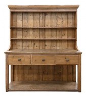 IRISH PINE WELSH CUPBOARD, IN