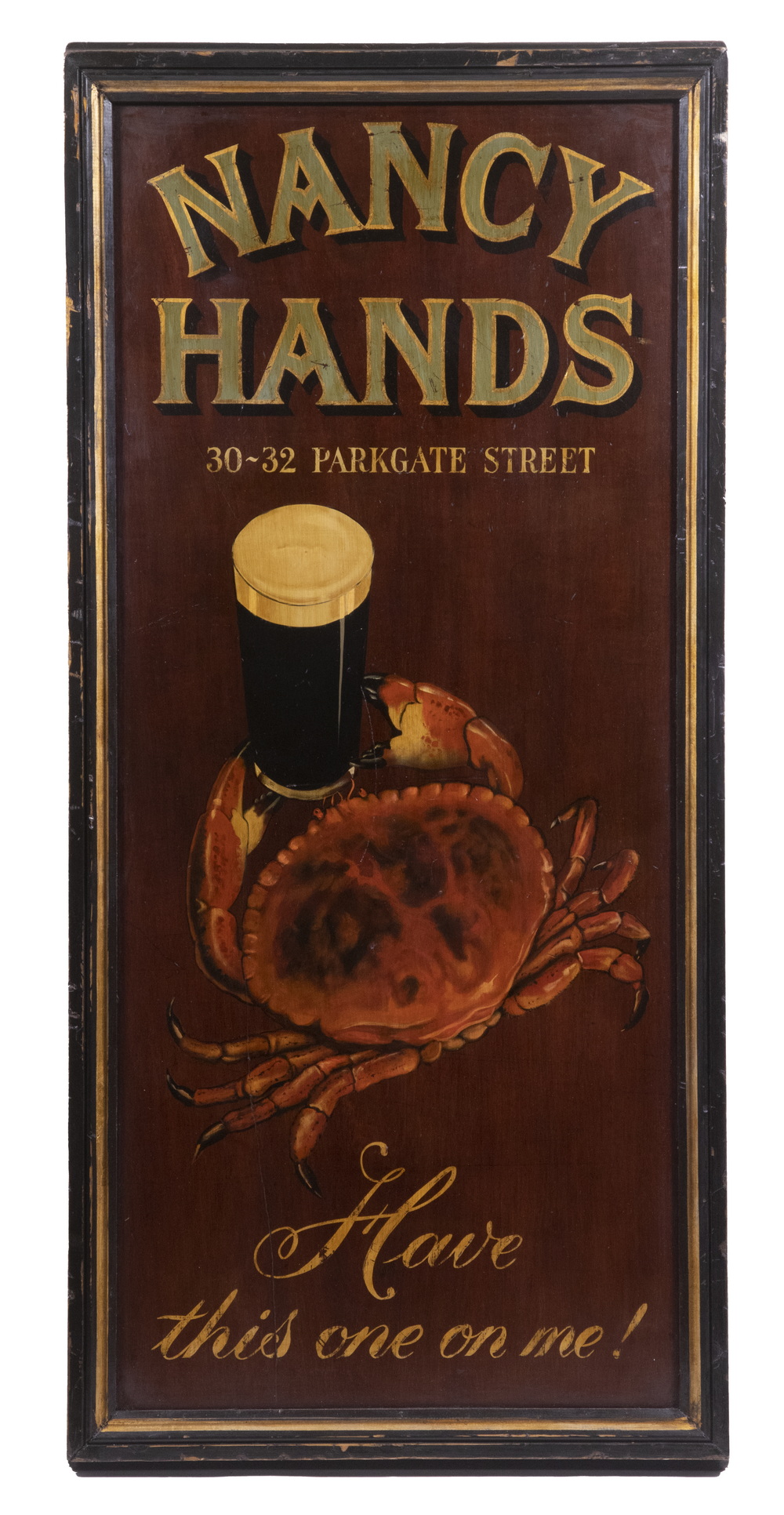 IRISH PUB SIGN "Nancy Hands",