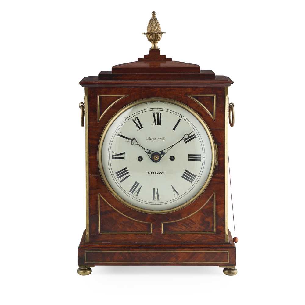 IRISH REGENCY BRASS INLAID MAHOGANY
