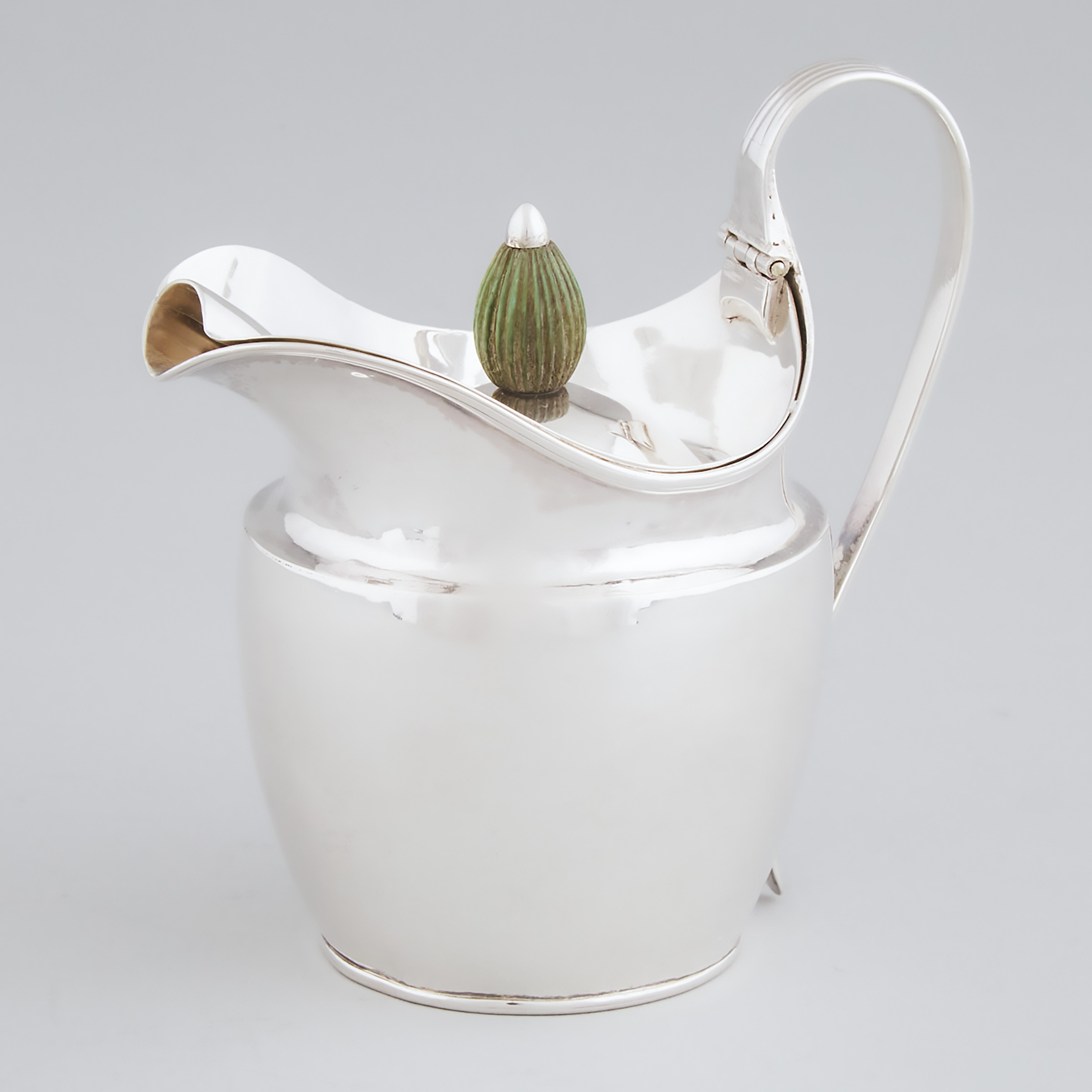 Irish Silver Covered Milk Jug,