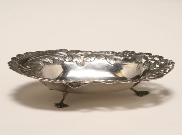 Irish silver Rococo bowl with