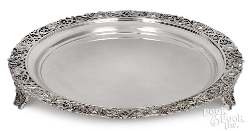 IRISH SILVER SALVER 1967Irish