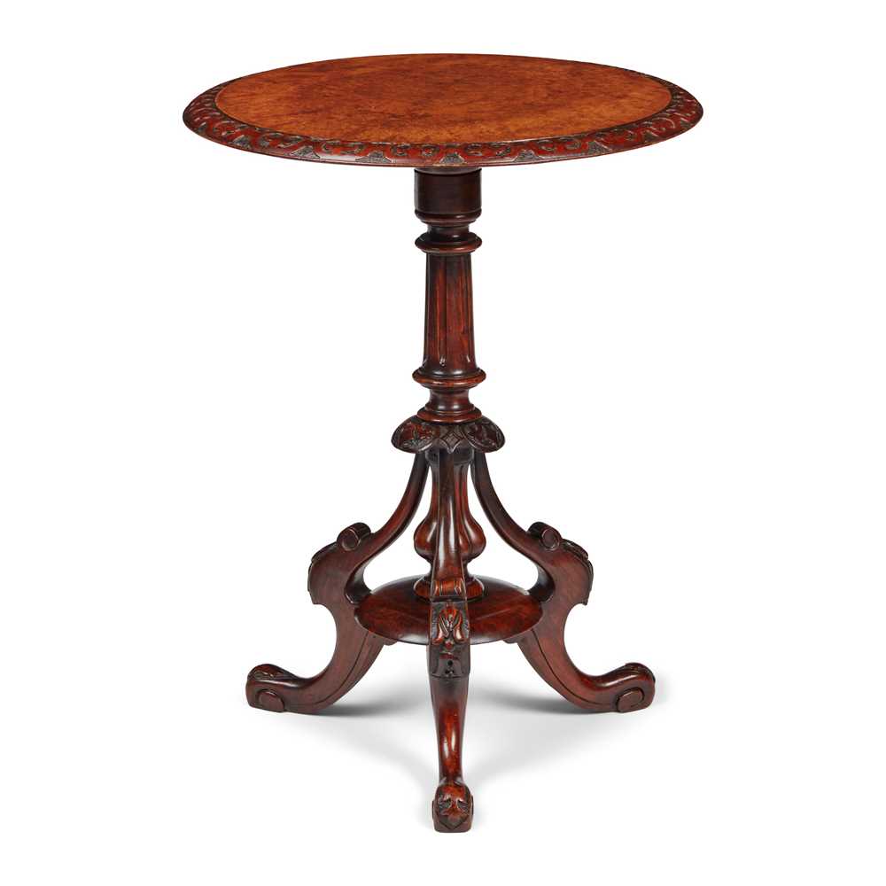 IRISH WALNUT TRIPOD TABLE MID