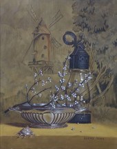 IRMGARD ARVIN OIL ON BOARD "BA