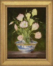 IRMGARD ARVIN OIL ON CANVAS "R