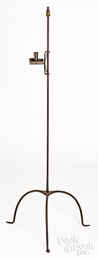 IRON AND BRASS FLOOR STANDING