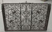 IRON AND MESH FIRESCREEN, HAVI