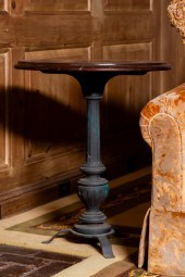 IRON AND WOOD PUB TABLEIron an