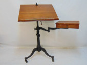IRON BASE DRAFTING TABLE WITH
