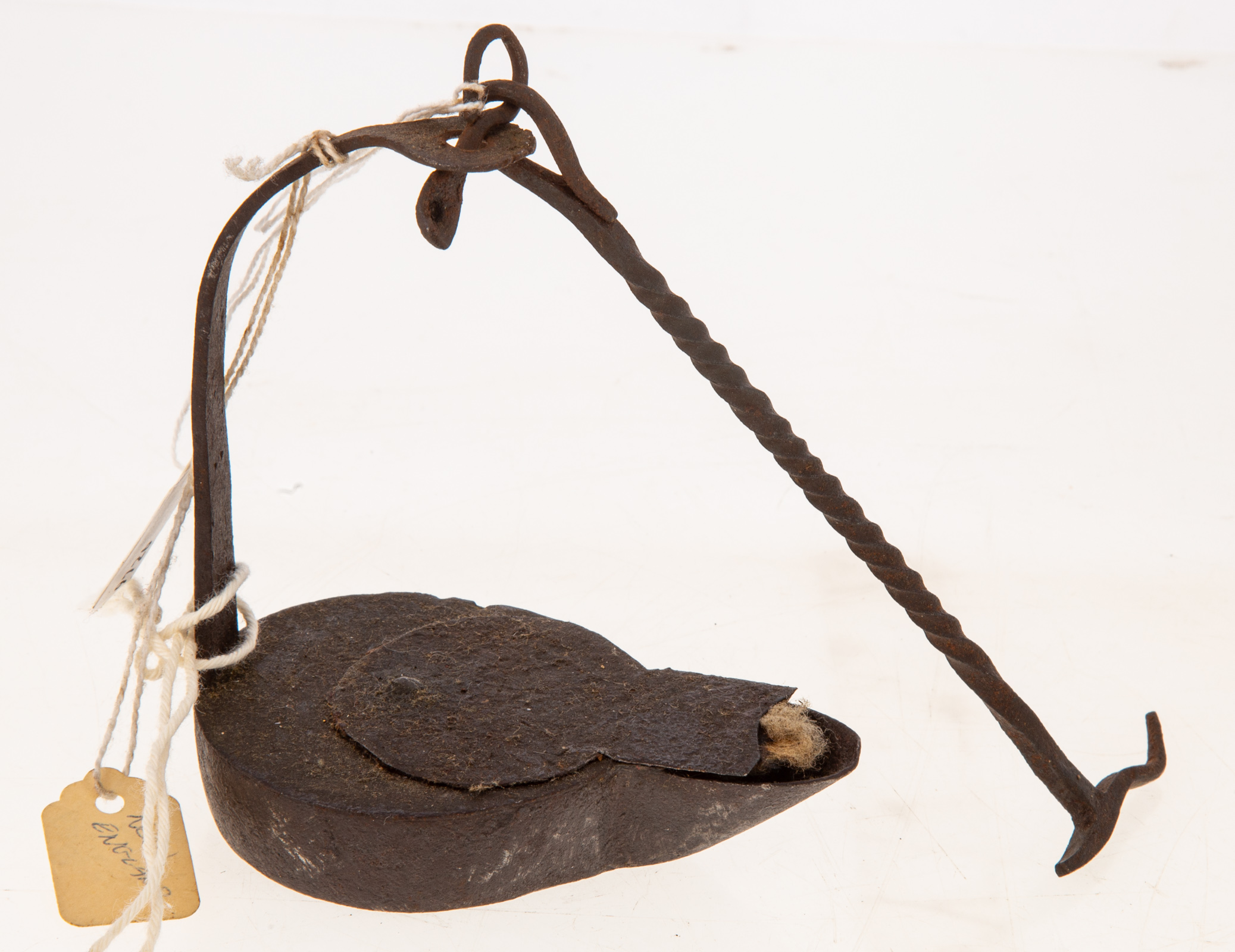 IRON BETTY LAMP 18th or 19th