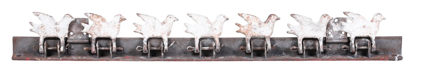 Iron bird shooting gallery targets,