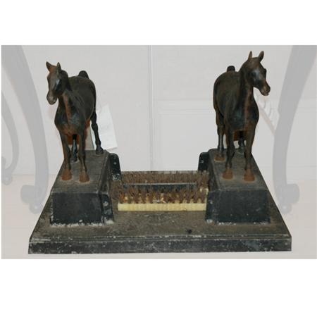 Iron Boot Scrape with Horse-Form
