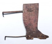 Iron boot trade sign, sheet ir