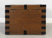 IRON BOUND OAK CHEST, CIRCA 18