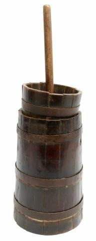 IRON-BOUND SLATTED BARREL BUTTER