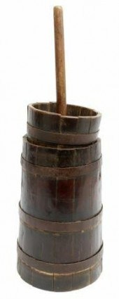 IRON-BOUND SLATTED BARREL BUTT