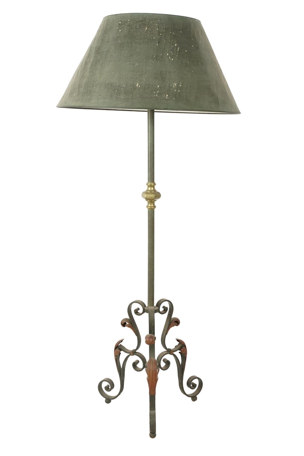 IRON & BRASS FLOOR LAMPthe