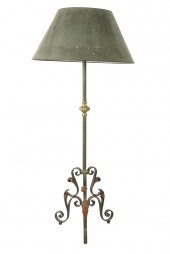 IRON & BRASS FLOOR LAMPthe fol