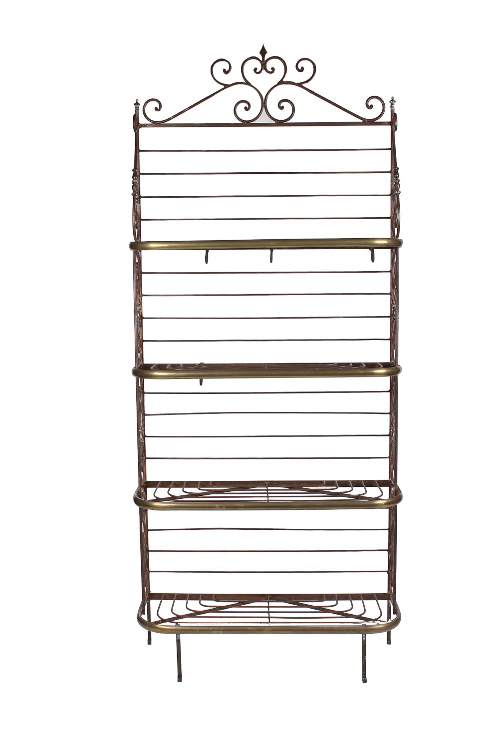 IRON & BRASS FRENCH BAKERS RACKwith