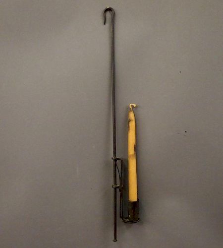 IRON CANDLE LAMPA 19th century