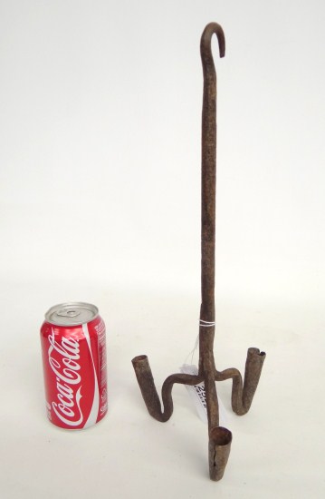 Iron candleholder. 15 1/2'' Ht.
