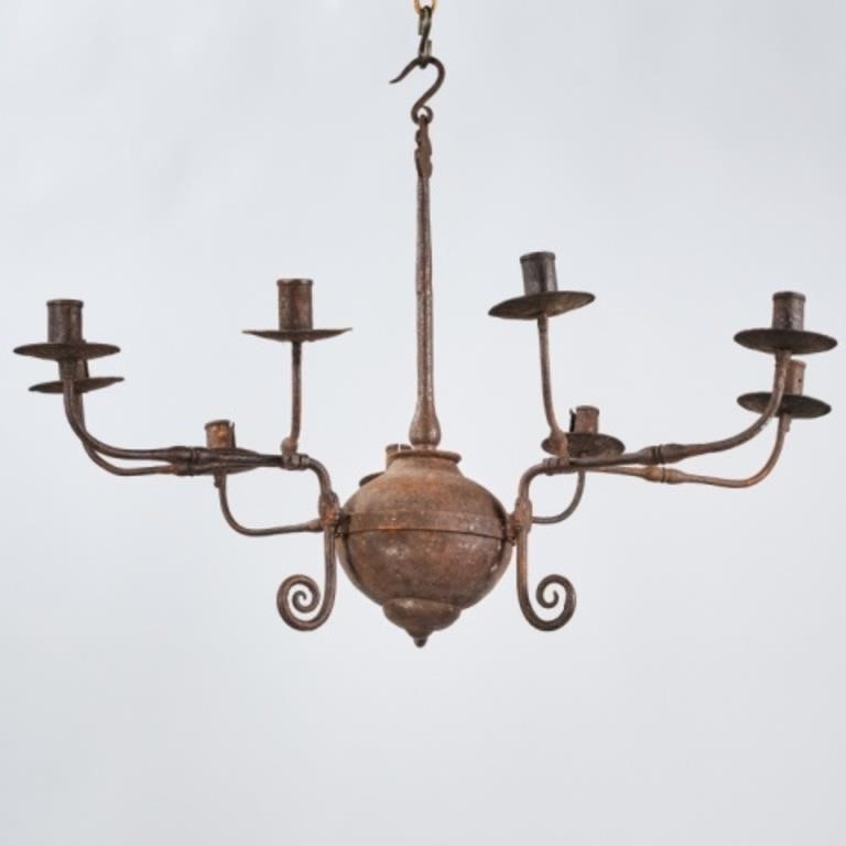 IRON CHANDELIERAn eight-light