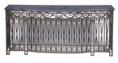 IRON CONSOLE TABLE WITH SLATE
