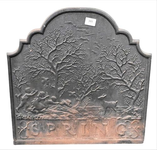 IRON FIRE BACK, HAVING TREES,