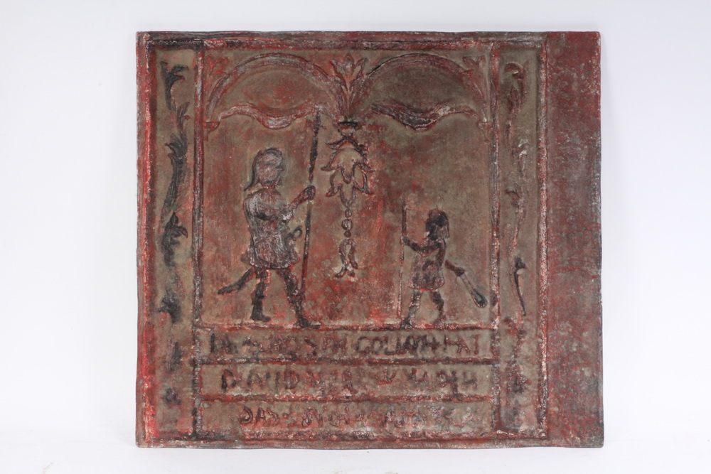 IRON FIREBACK - 18th c Cast Iron