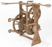 IRON FIREPLACE SPIT JACK<br>Ir