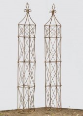 IRON GARDEN TOWERSA pair of ir
