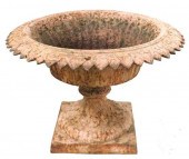 IRON GARDEN URN, IN TWO PARTS,