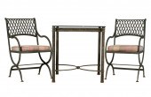 IRON & GLASS PATIO SETcomprisi