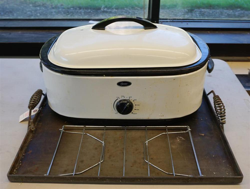 IRON GRILL PAN AND AN OSTER ROASTER