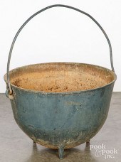 IRON GYPSY POT, 19TH C.Iron gy