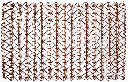 IRON HEART MUD RUG, CA. 1900Iron