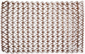IRON HEART MUD RUG, CA. 1900<b