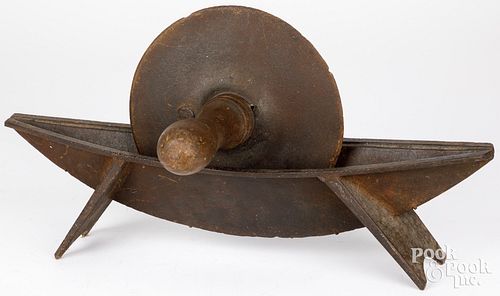 IRON HERB GRINDER, 19TH C.Iron herb
