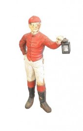 IRON LAWN JOCKEY HEIGHT 37 1/2