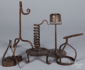 IRON LIGHTING, 18TH/19TH C.Iro