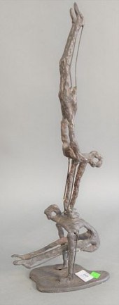 IRON MID-CENTURY SCULPTURE OF