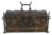IRON MOUNTED GOTHIC STYLE BOXw