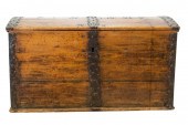 IRON MOUNTED PINE TRUNKwith lo