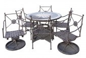 IRON PATIO SETcomprising one t
