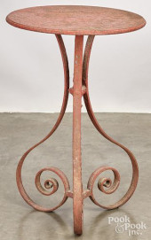 IRON PATIO TABLE<br>Painted ir