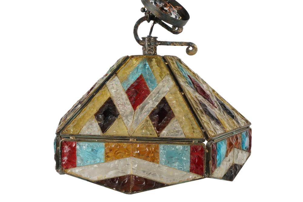 IRON PENTAGONAL CEILING FIXTUREwith