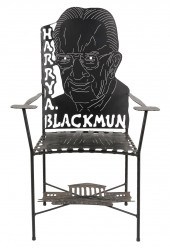 IRON PICTORIAL ARMCHAIRsigned