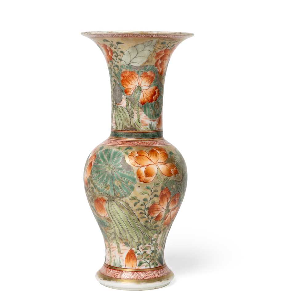 IRON-RED AND GREEN-ENAMELLED