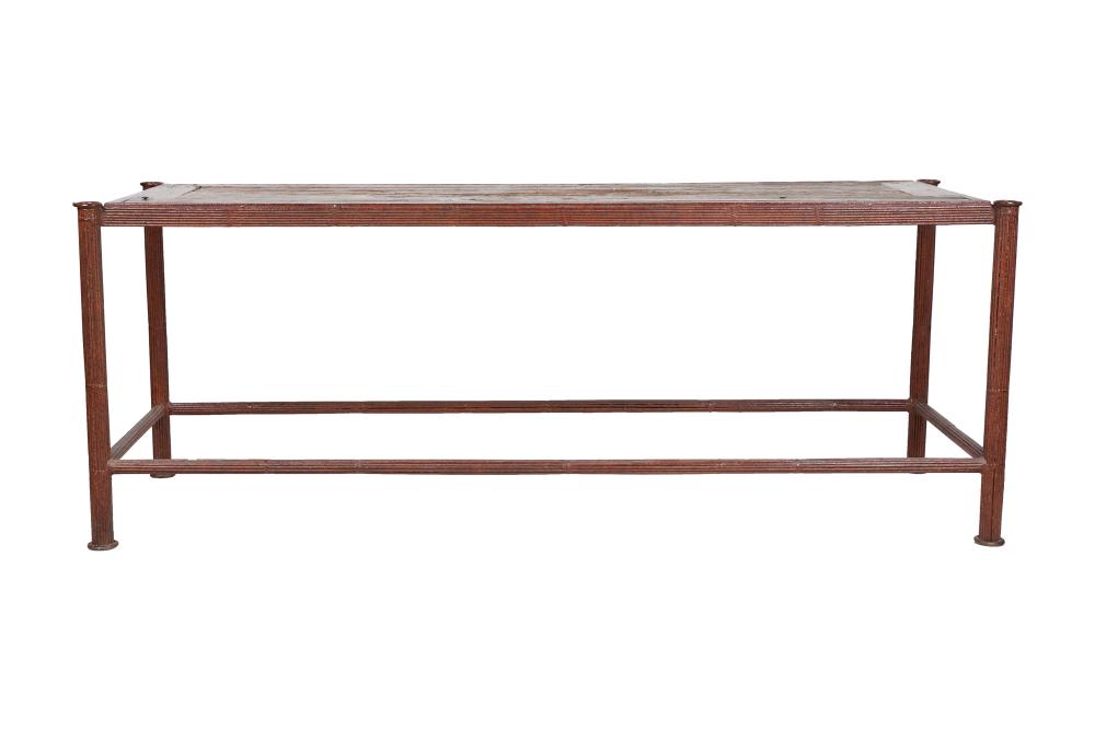 IRON & RUSTIC WOOD SOFA