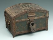 Iron strongbox, interior with